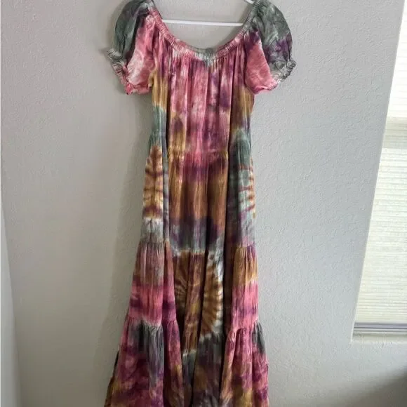 Free People Sunny Tie Dye Maxi Dress Young Fabulous & Broke - Picture 10 of 11